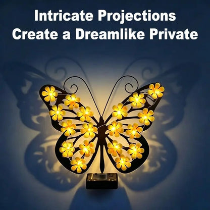 🔥Last Day 49% OFF!🦋Outdoor Metal Butterfly Wall Art Decorative Solar Light