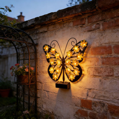 🔥Last Day 49% OFF!🦋Outdoor Metal Butterfly Wall Art Decorative Solar Light