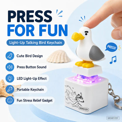 Mine Bird Voice-Activated Light-Up Electronic Keychain