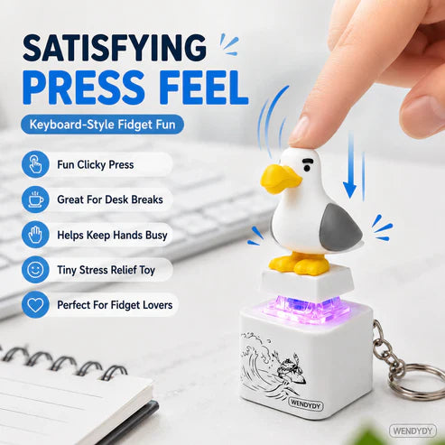 Mine Bird Voice-Activated Light-Up Electronic Keychain