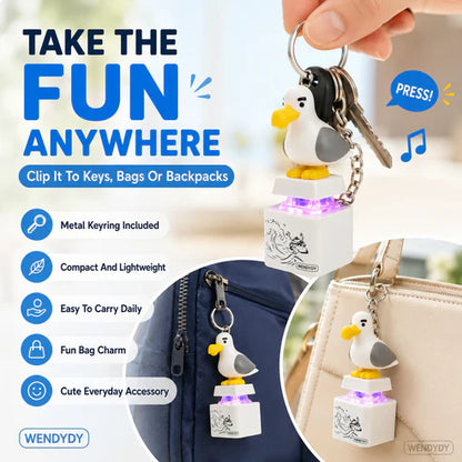 Mine Bird Voice-Activated Light-Up Electronic Keychain