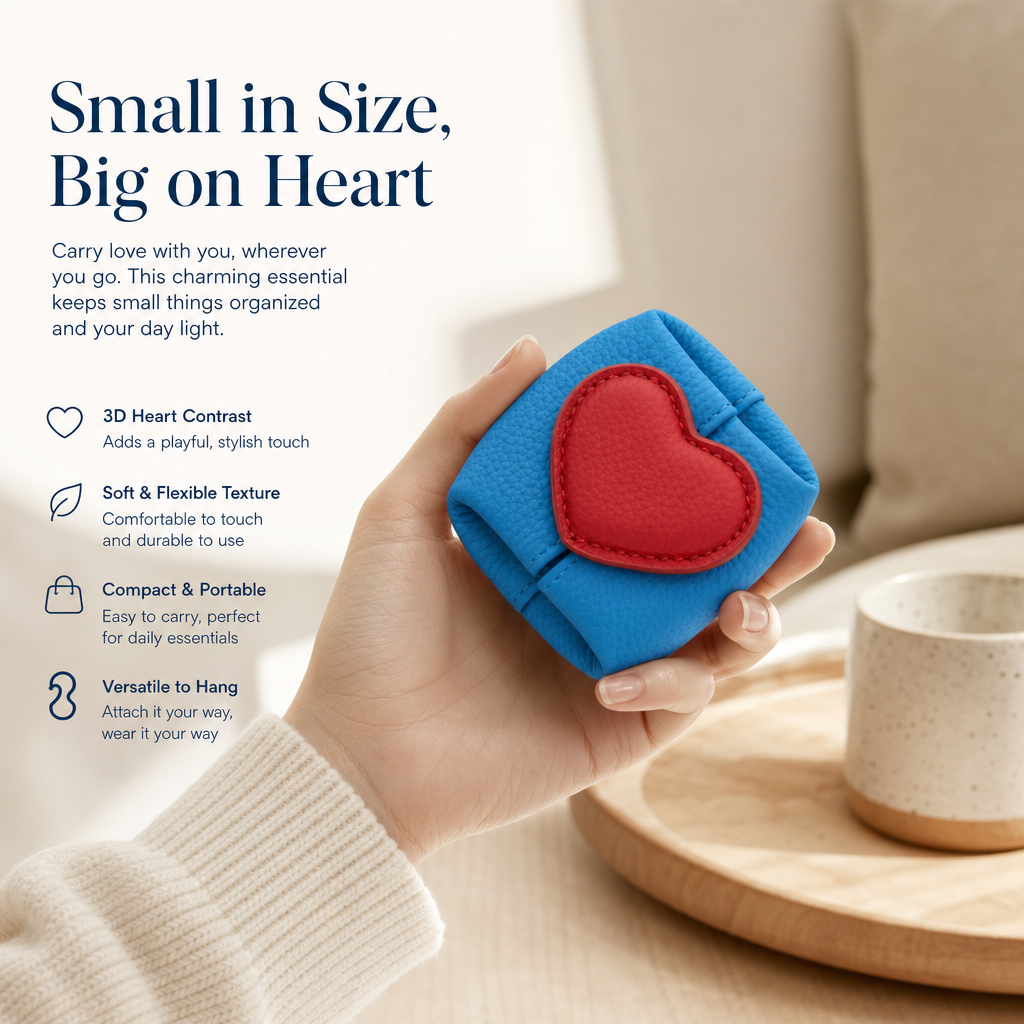 🥹💖A small, divine luxury gift for jewelry lovers --Sweetheart Mini Leather Clutch✨